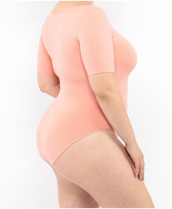 Short Sleeve Bodysuit - Coral