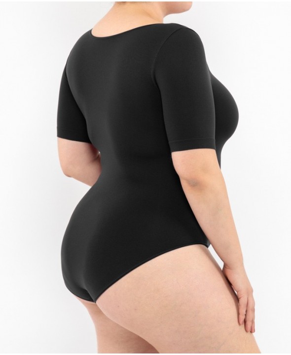 Short Sleeve Bodysuit - Black