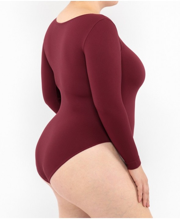 Long sleeve ribbed bodysuit...