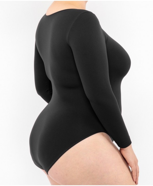 Long Sleeve Bodysuit - Black