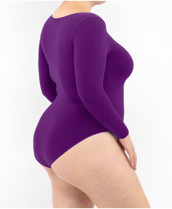 Long Sleeve Bodysuit - Violet