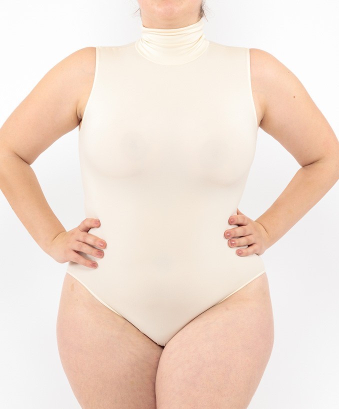 Pink turtleneck 2025 bodysuit