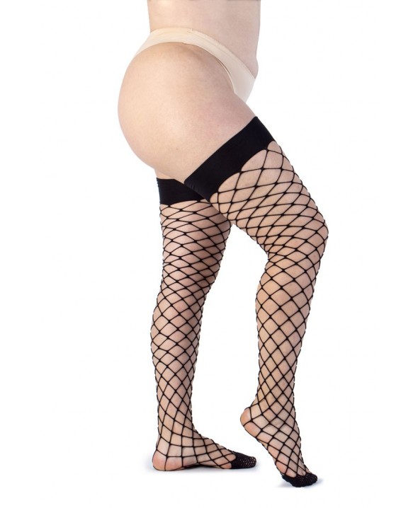 Fishnet Suspender - Black