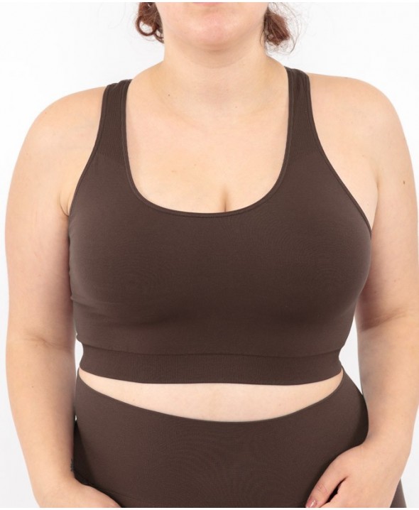 Sport Bralette - Coffee