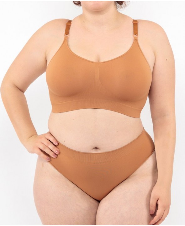 Low Waist Briefs - Camel