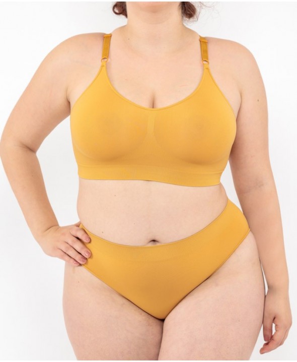 Low Waist Briefs - Ocher