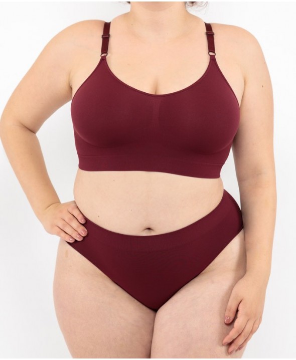 Low Waist Briefs - Bordeaux