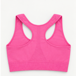 Bralette Sportiva Compressiva con Zip Frontale ad Alto Sostegno - Barbie Pink