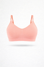 Bralette con Spallini Regolabili Corallo Curvy per Taglie Forti | Leela Lab
