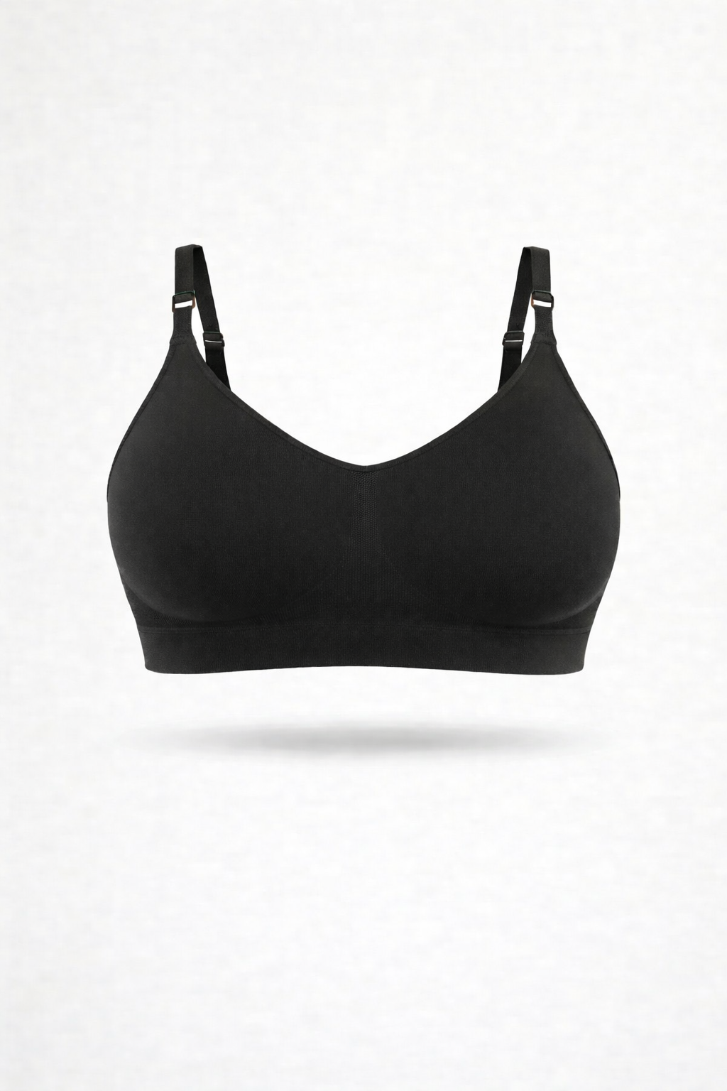 Bralette con Spallini Regolabili Nero Curvy per Taglie Forti | Leela Lab