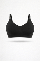 Bralette con Spallini Regolabili Nero Curvy per Taglie Forti | Leela Lab