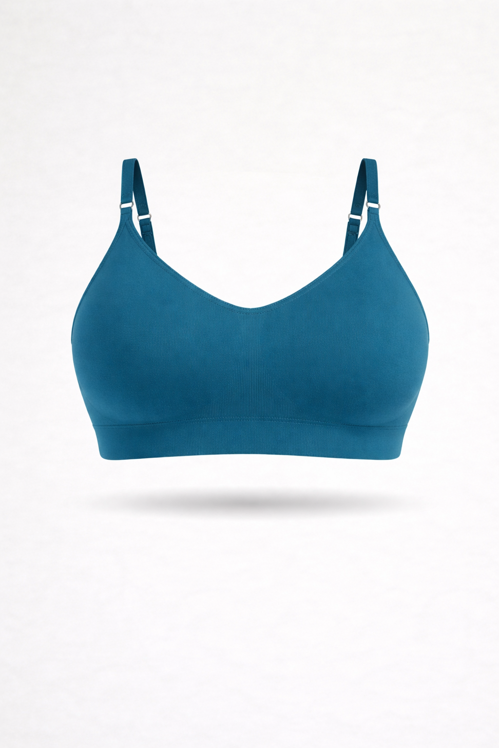 Bralette con Spallini Regolabili Verde Petrolio Curvy per Taglie Forti | Leela Lab