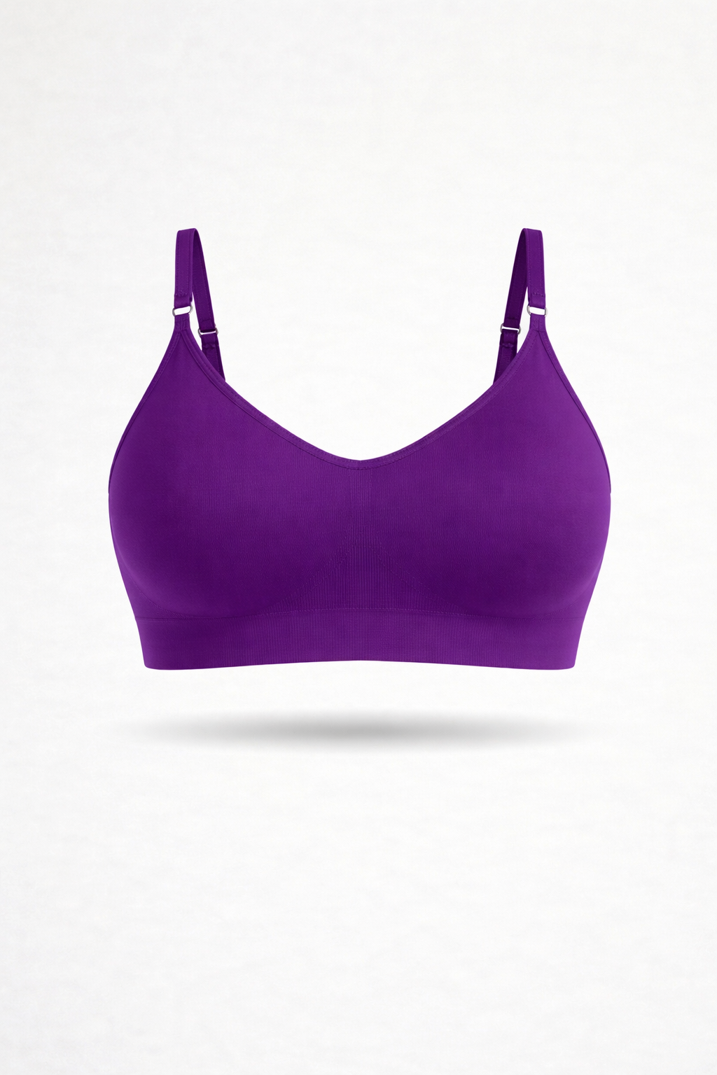 Bralette con Spallini Regolabili Viola Curvy per Taglie Forti | Leela Lab
