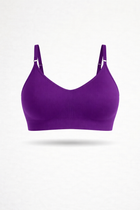 Bralette con Spallini Regolabili Viola Curvy per Taglie Forti | Leela Lab