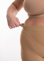 Dettaglio Elasticità Antisfregamento Supermatte Recycled 90 DEN Nude Curvy | Leela Lab