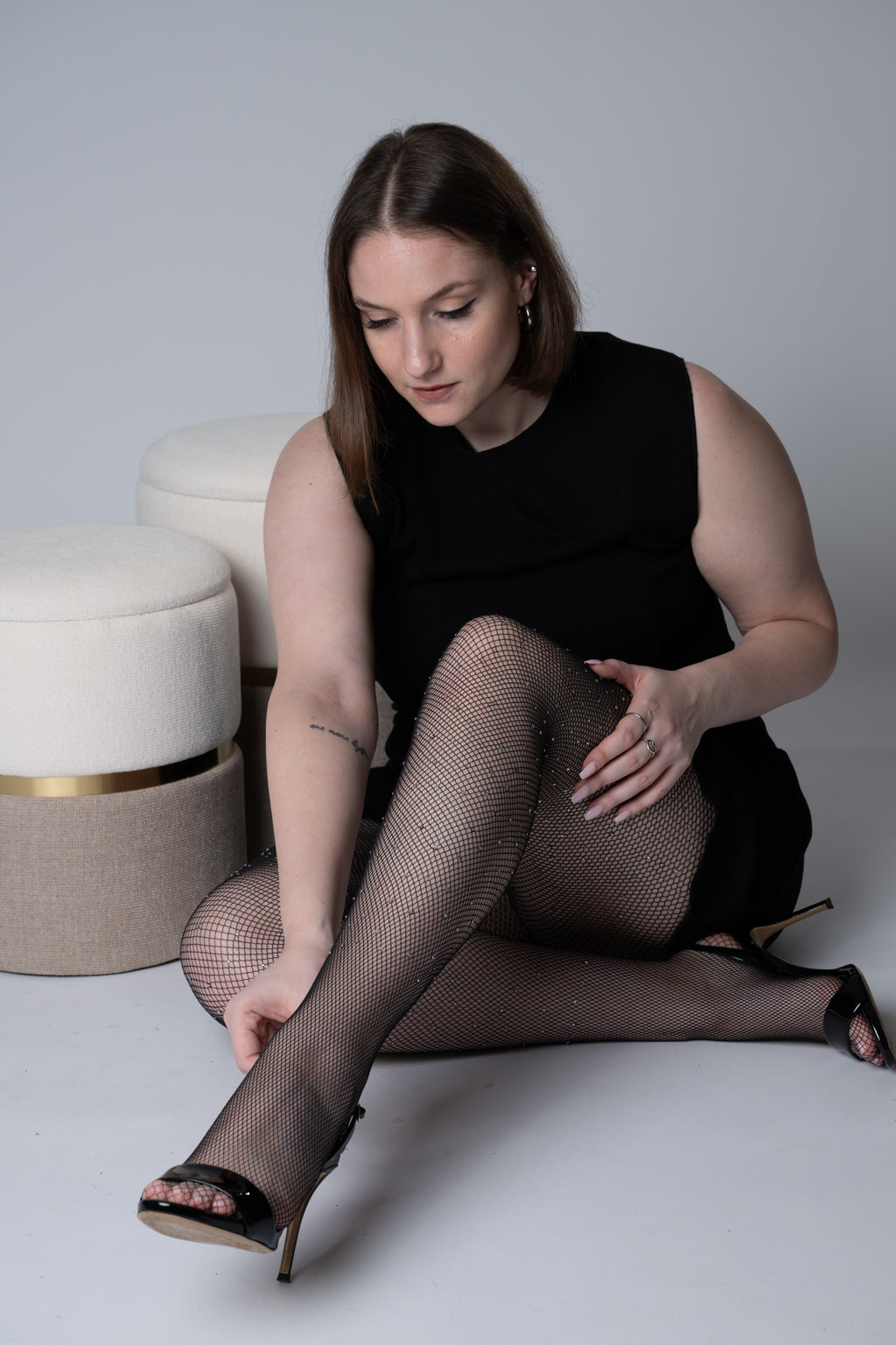 Fishnet Tights with Rhinestones