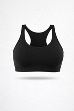 Sport Bralette Nero Curvy per Taglie Forti | Leela Lab