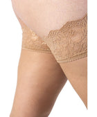 Autoreggente Light Balza Bassa 30 DEN Sabbia Curvy per Taglie Forti | Leela Lab