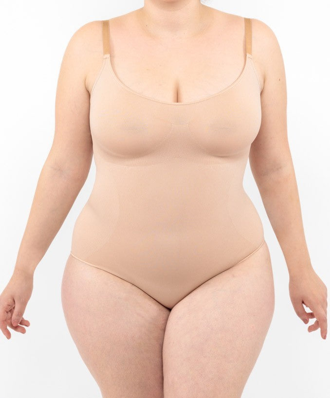 Body Curvy Modellante Nude Indossato Taglie Forti | Leela Lab