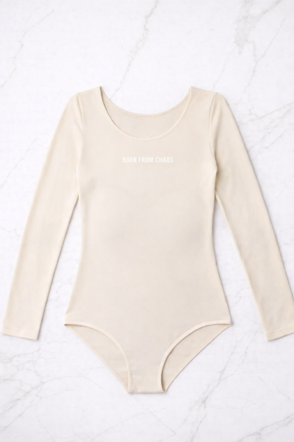 Body Seamless Manica Lunga Born From Chaos Cipria Curvy | Leela Lab