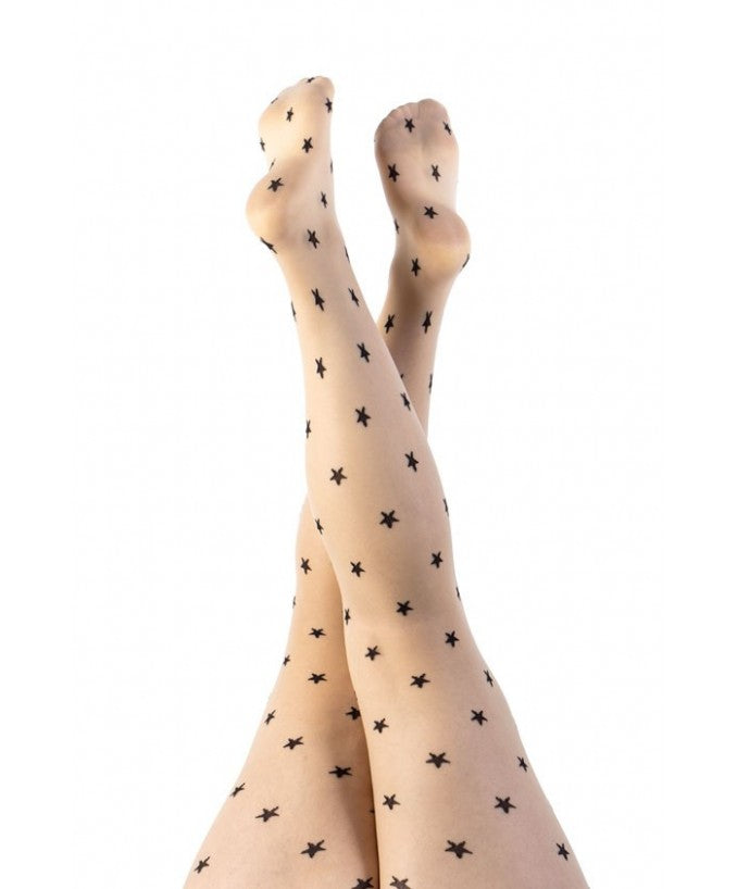 Collant Curvy 30 Den Stelle Nude Indossato Taglie Forti | Leela Lab