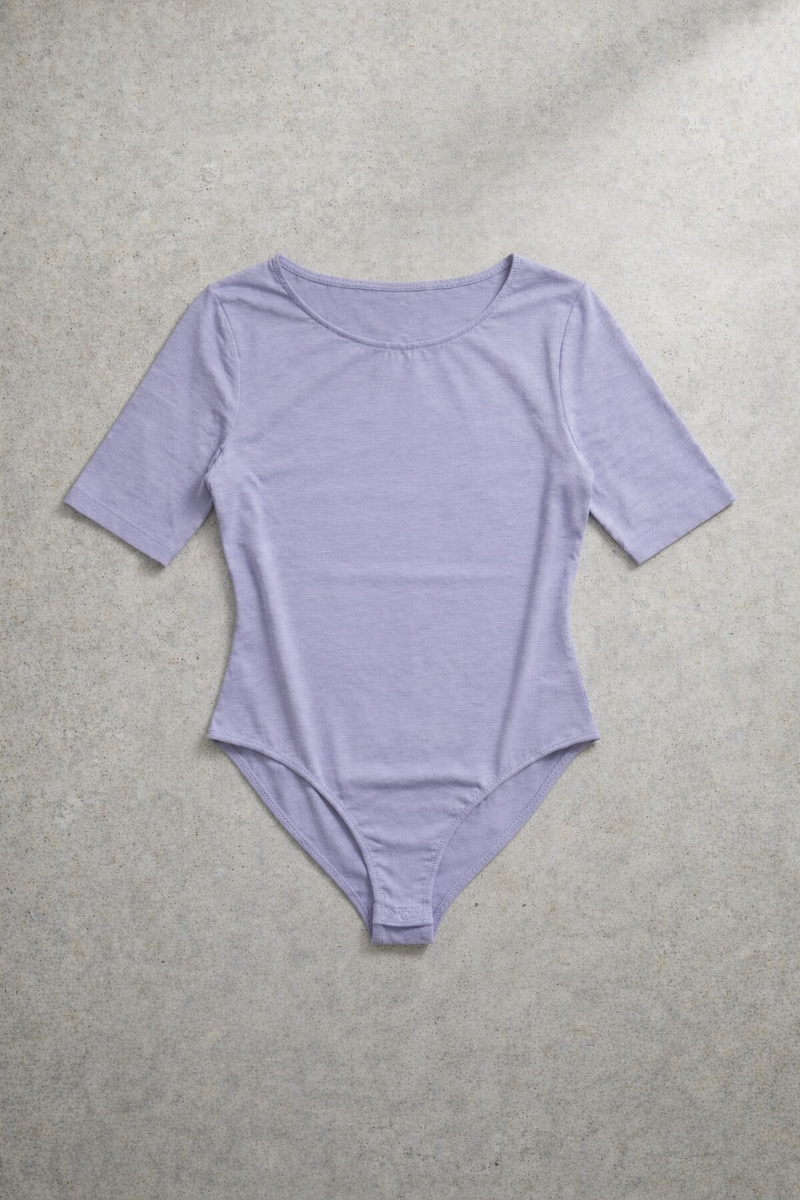 Short Sleeve Bodysuit - Lilac