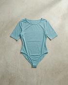 Short Sleeve Bodysuit - Aqua Green