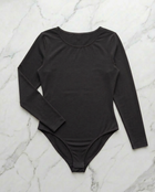 Body Manica Lunga Nero Curvy per Taglie Forti | Leela Lab