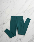 Sport Leggings with Pocket - Petrol Green