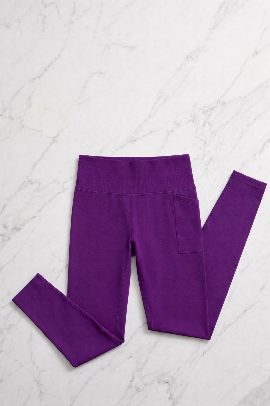 Sports Leggings with Pocket - Purple