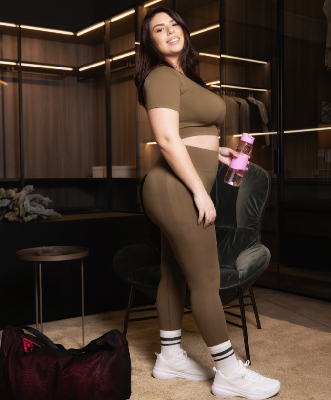 Push-up Leggings - Military Olive