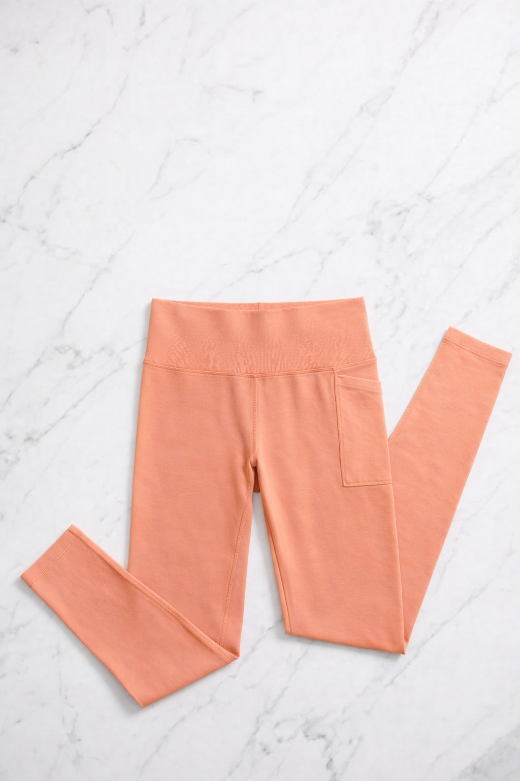 Sports Leggings with Pocket - Coral