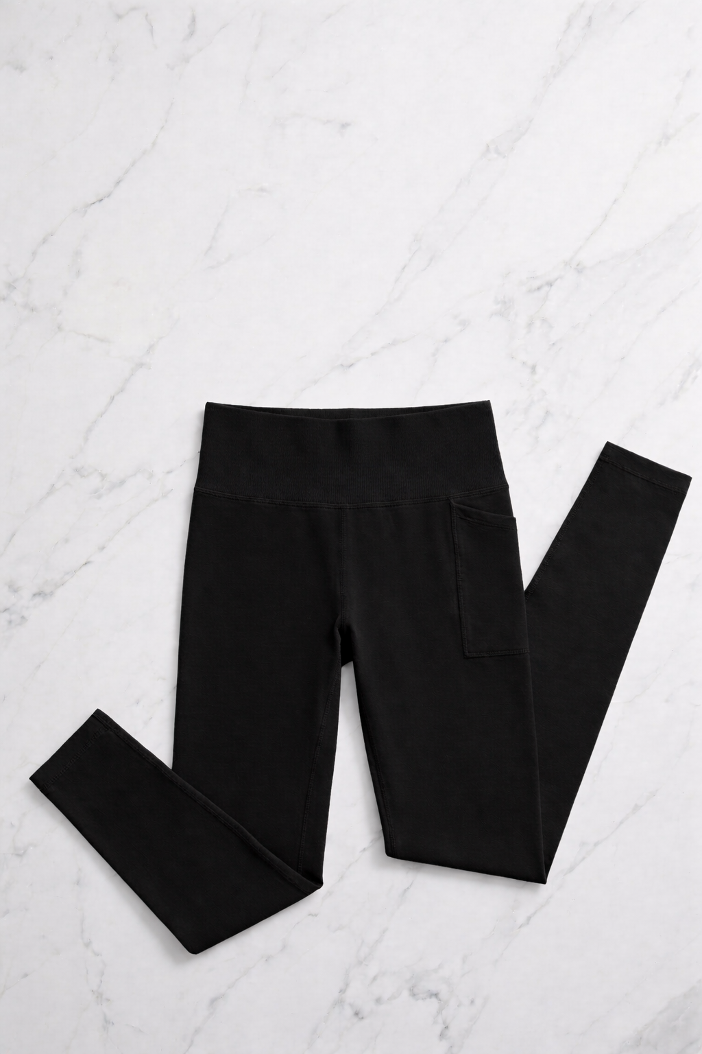 Sports Leggings with Pocket - Black