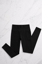 Sports Leggings with Pocket - Black