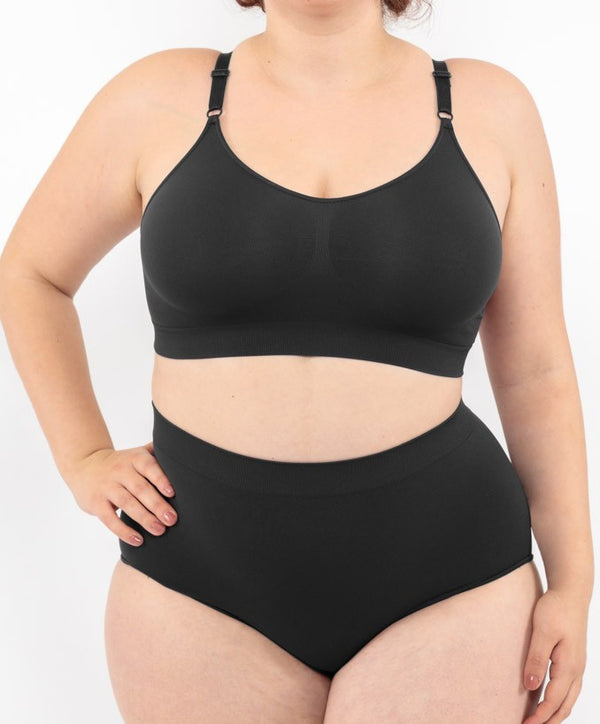 High-Waisted Briefs - Black