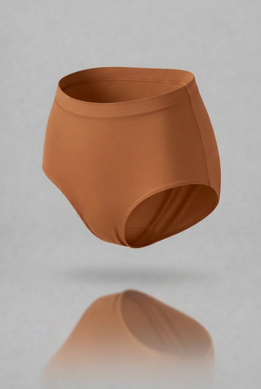 Slip vita alta cammello seamless curvy taglie forti 