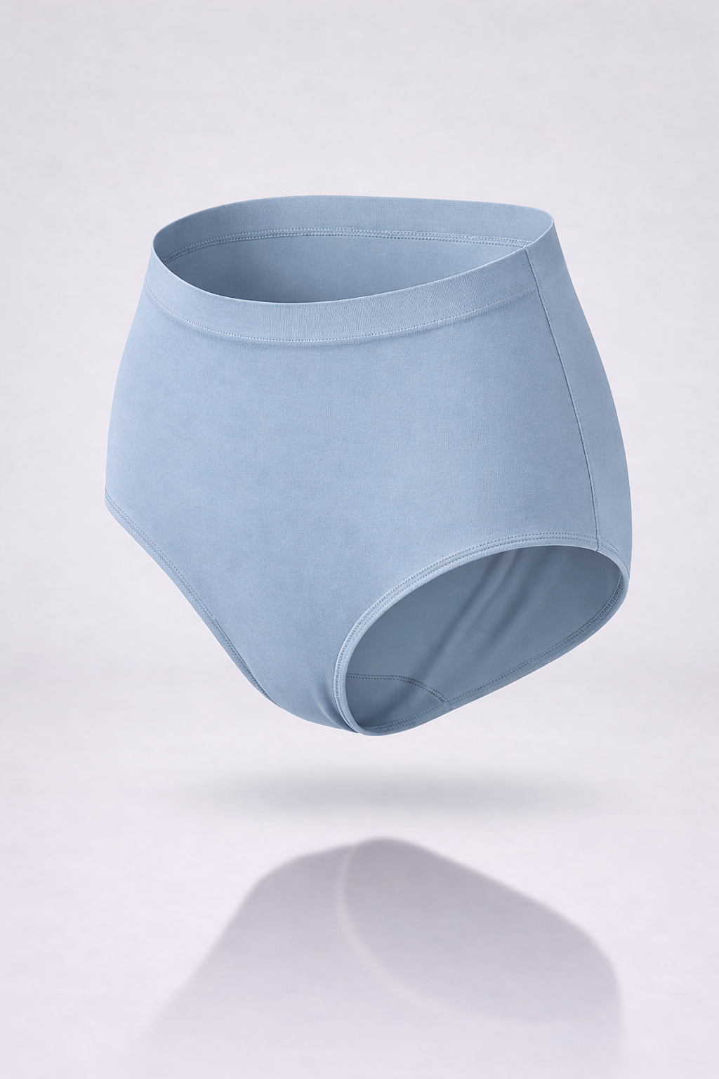 Slip vita alta blu desaturato seamless curvy taglie forti 