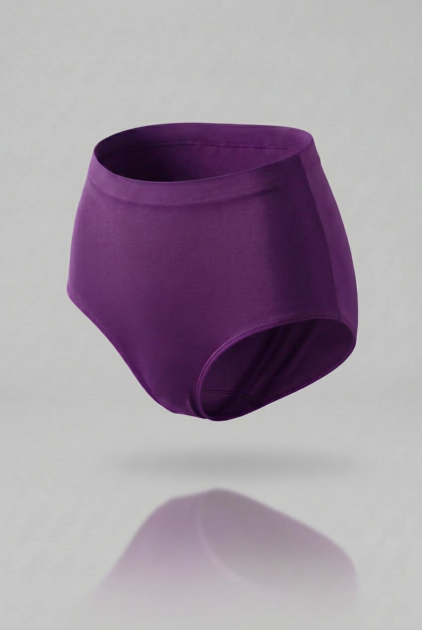 Slip vita alta viola seamless curvy taglie forti 