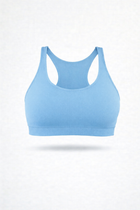 Sport Bralette Blu Desaturato Seamless Curvy Leela Lab Taglie forti