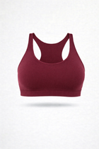Sport Bralette Bordeaux Seamless Curvy Taglie Forti Leela Lab

