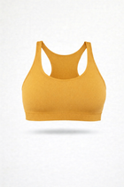 Sport Bralette Ocra Seamless Curvy  Taglie forti Leela Lab

